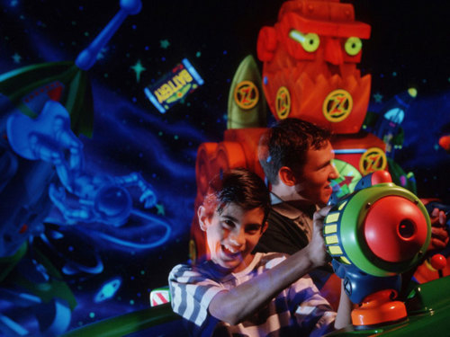 A student enjoying an immersive experience