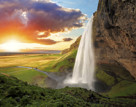 Iceland Seljalandsfoss Waterfall